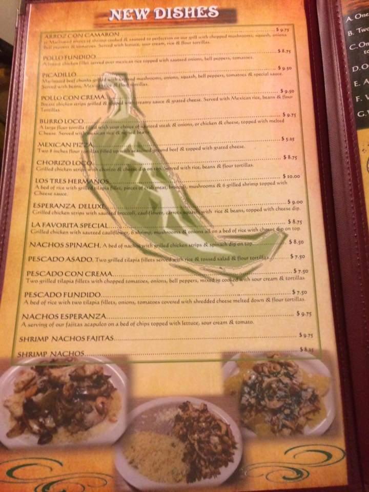 Cumberland avenue La Esperanza Menu image 3